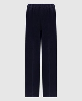 Moncler Синие брюки с нашивкой логотипа L20938H0000289A66