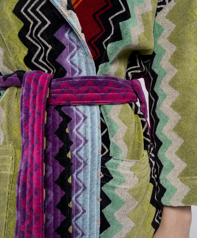 Missoni Home Махровий халат Giacomo у візерунок 1G3AC99722 зображення 4