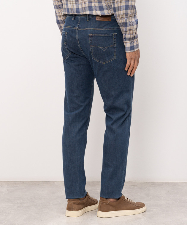 Florentino Синие джинсы с логотип патч 126554610710 изображение 4