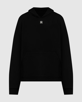 AMIRI Черное утепленное худи с вышивкой монограммы AWTOJR1018