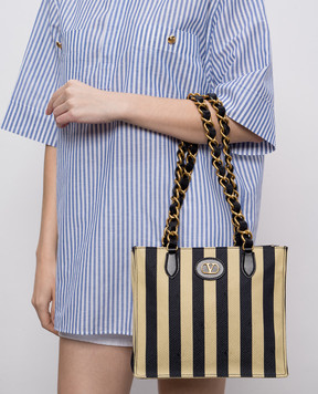 Valentino Сумка-тоут в смужку 8W2B0S89MNW
