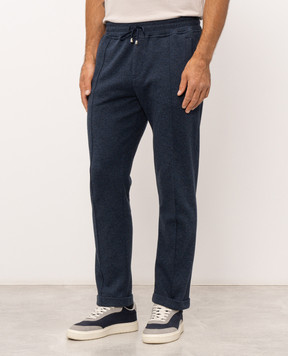 Doriani Cashmere Сині штани з відворотами 818PANTF18J36