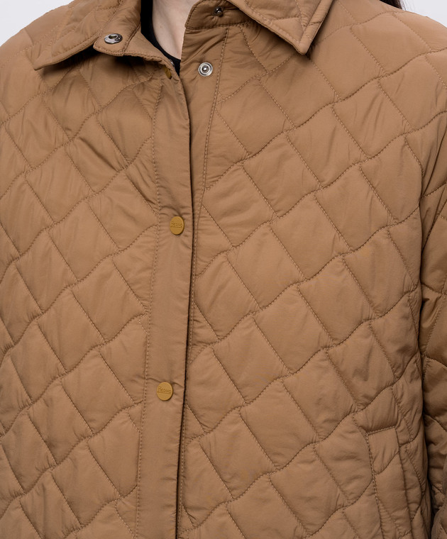 Herno Коричнева стьобана куртка GI000351D12456Z зображення 5