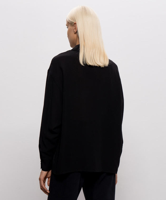 Twinset Черная рубашка с шерстью 262TF2071 изображение 3