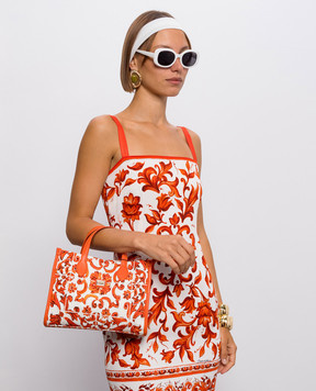 Dolce&Gabbana Детская сумка-тоут в брендовый принт EB0273A7131
