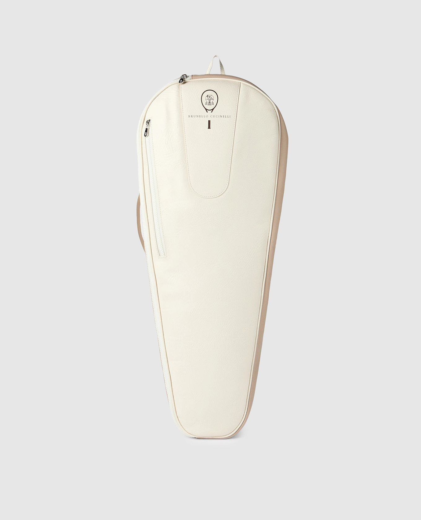 

Бежевый кожаный чехол для теннисной ракетки, Сумки через плечо