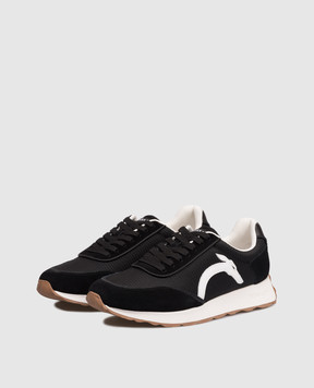 Trussardi Черные комбинированные кроссовки Arrow N027S101056NMNS03L76