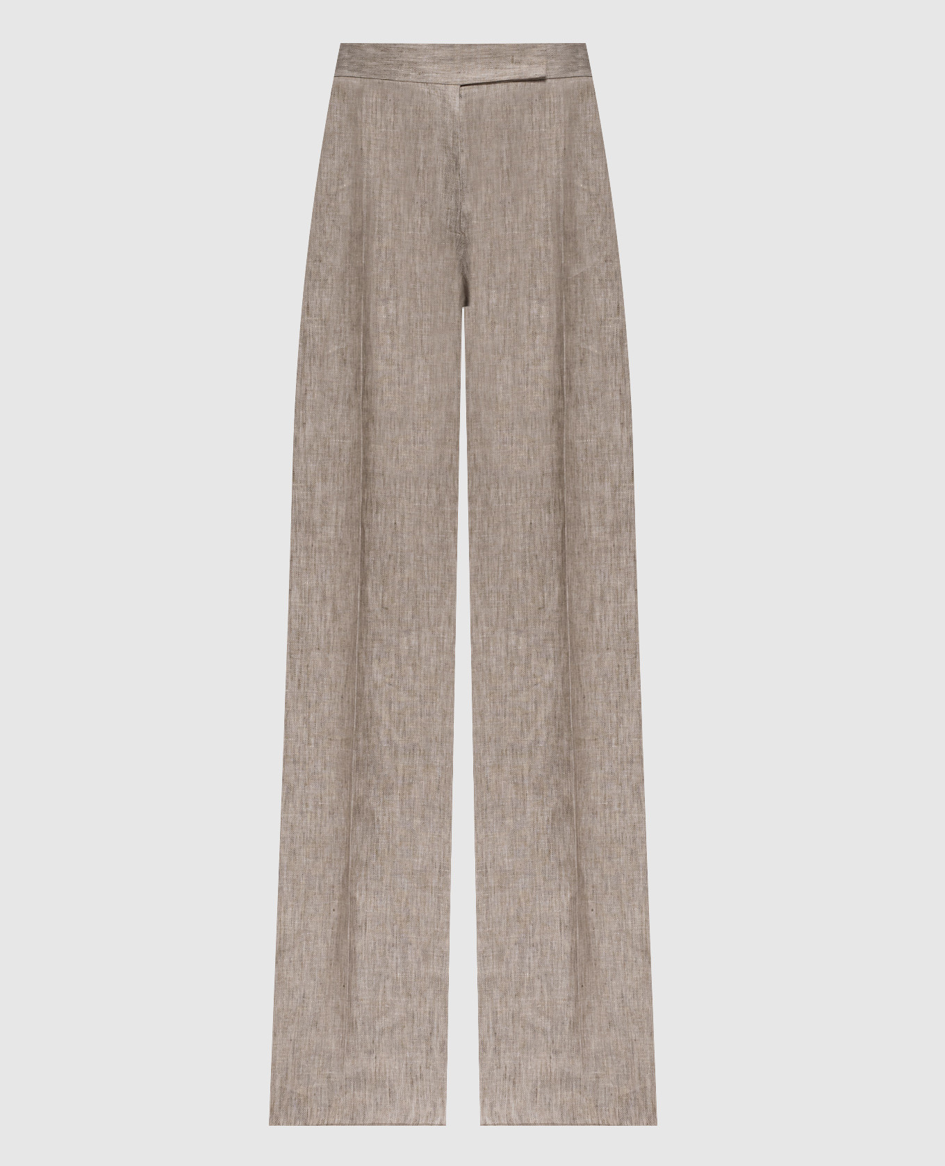 Бежевые брюки DESERTO из льна