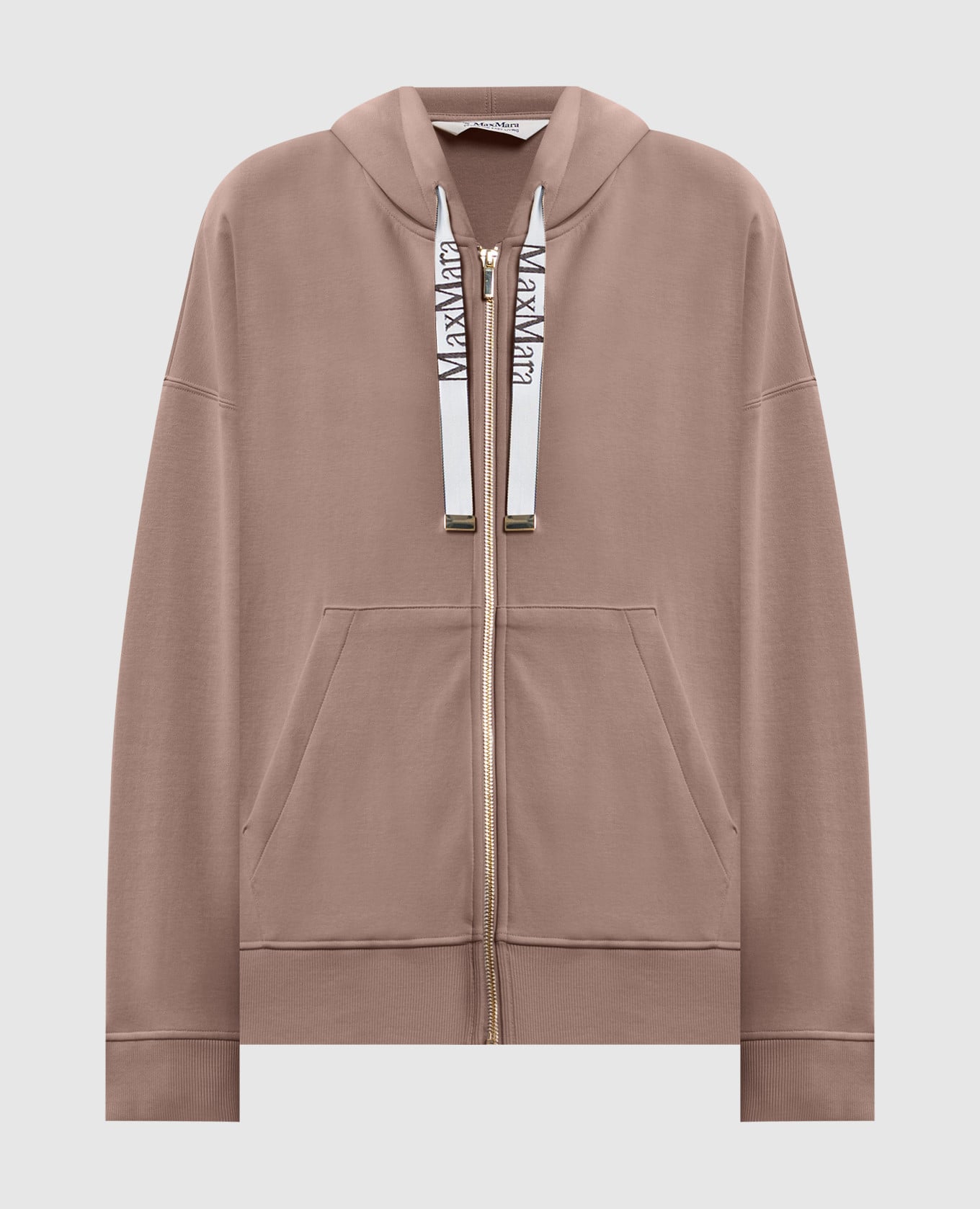 Бежевая спортивная куртка JOUR с логотипом