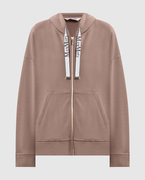 Max Mara Бежевая спортивная куртка JOUR с логотипом SMMJOUR