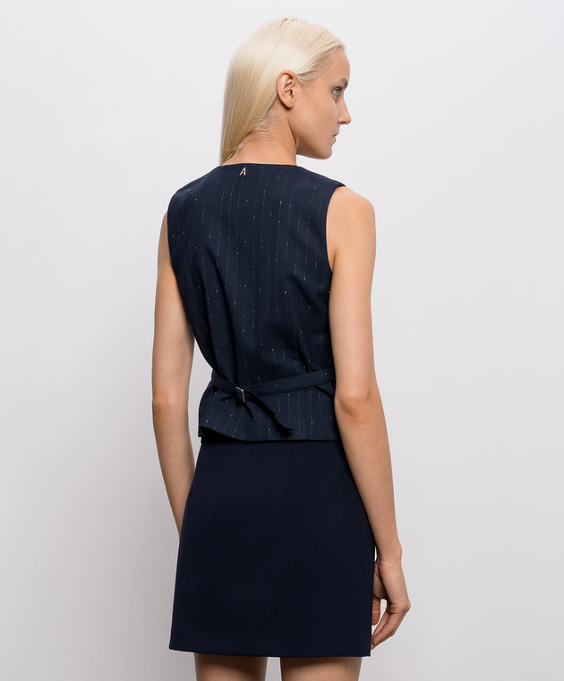 Twinset Синій жилет в смужку 262AP2365 зображення 3