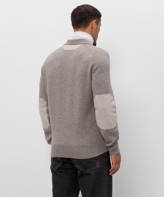 Brunello Cucinelli Кардиган з кашеміру сірого кольору M22709816 зображення 4