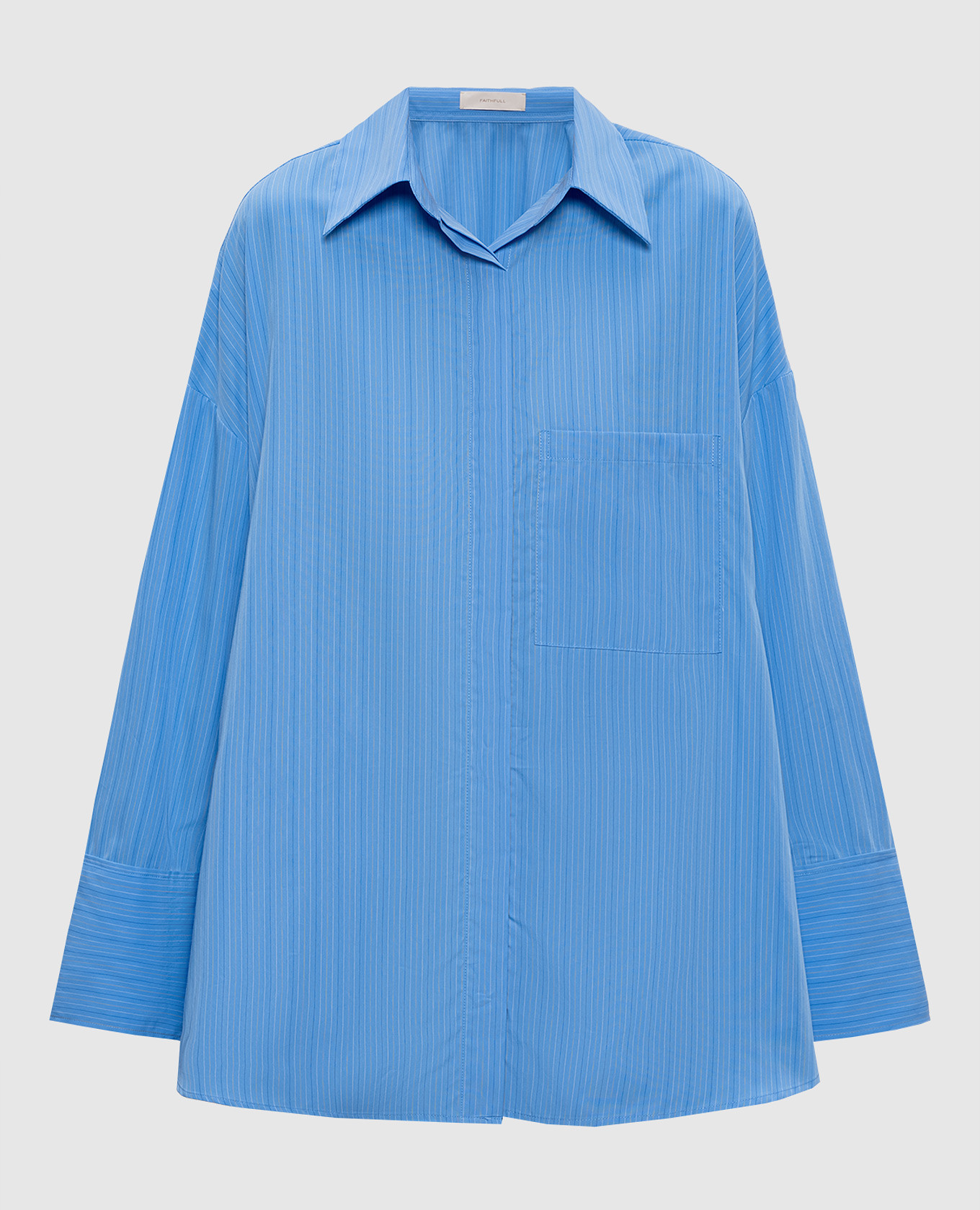 

Голубая рубашка Clemente в полоску, Голубой, Рубашки