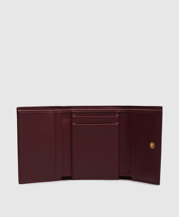 Dolce&Gabbana Бордовый кожаный портмоне BI0770A9S25 изображение 3