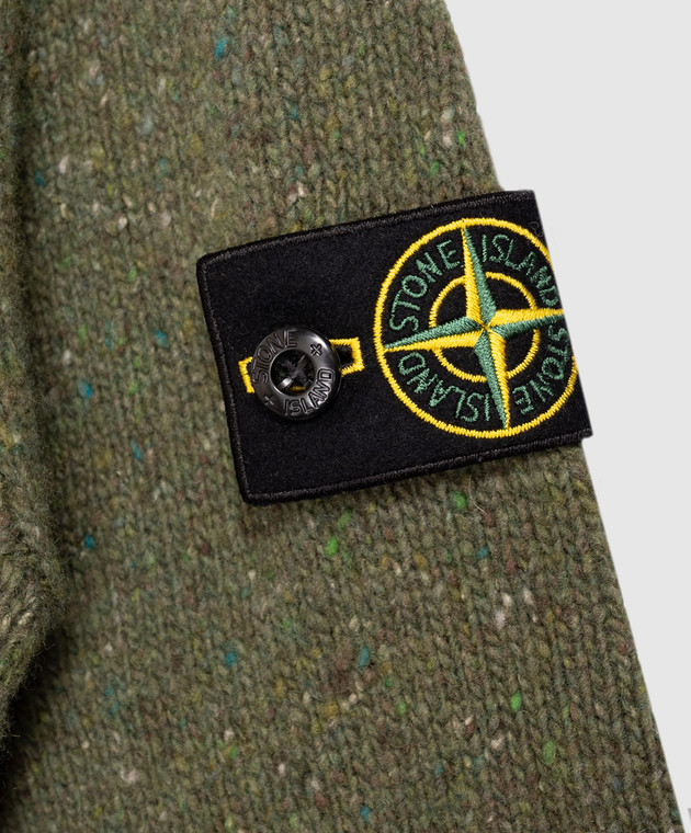 Stone Island Дитячий зелений светр з вовною L2S165100005S0M191012 зображення 3