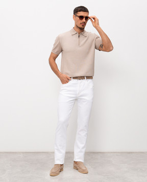 Pini Parma Белые джинсы с логотип патч PINIJEAWHI