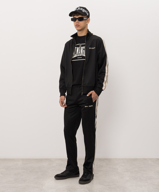 Palm Angels Чорна футболка Vintage Box з принтом PAMAA003JR004 зображення 2