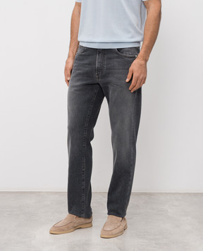 Peserico Серые джинсы с эффектом потертости R54717L71Q04280