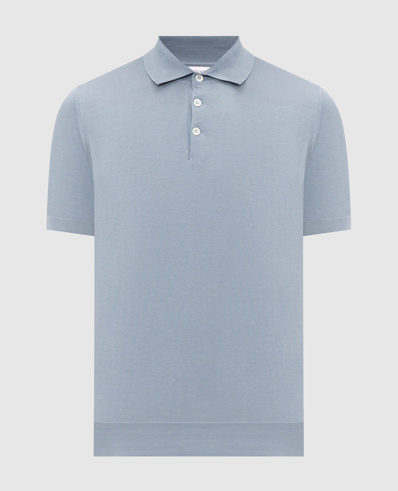 Поло голубого цвета