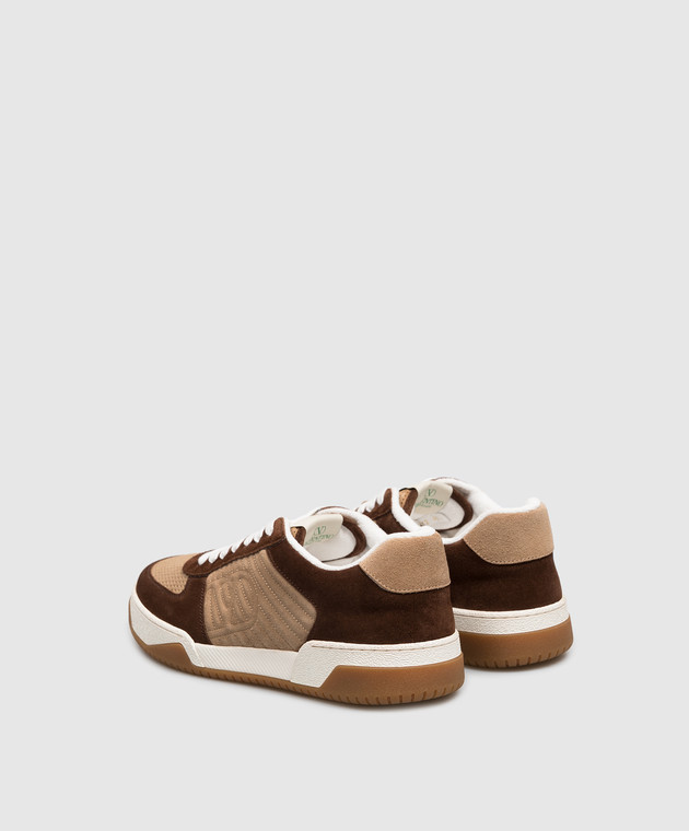 Valentino Коричневі замшеві кросівки Sparry 9Y2S0M78LWN зображення 3