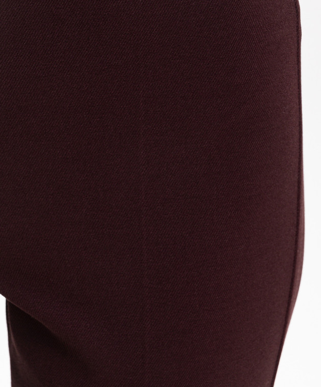 Max Mara Бордовые штаны UMANITA изображение 5