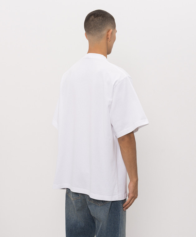 Alexander Wang Белая футболка с кристаллами UCC3261927 изображение 4
