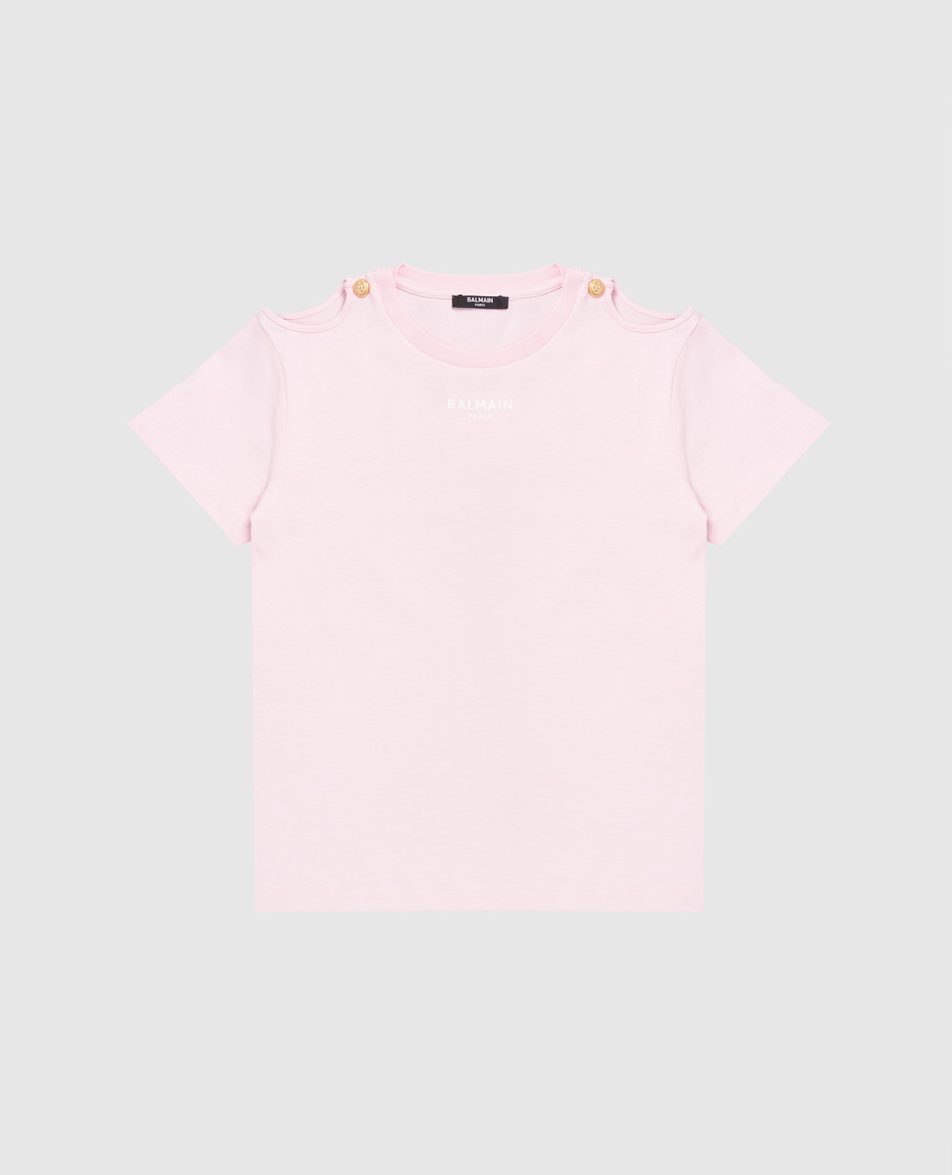 

Детская розовая футболка с логотипом, Розовый, Футболки