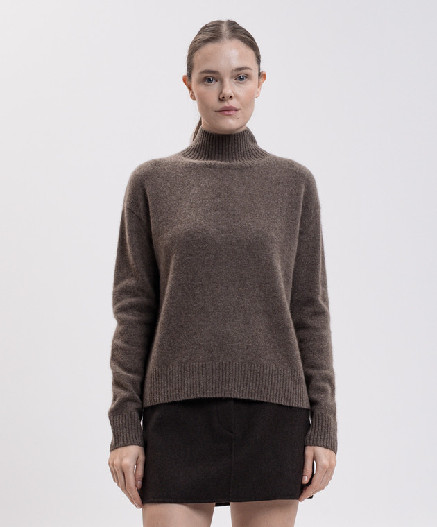 Max Mara Коричневий светр NOCINO з вовни яка SMMNOCINO зображення 3