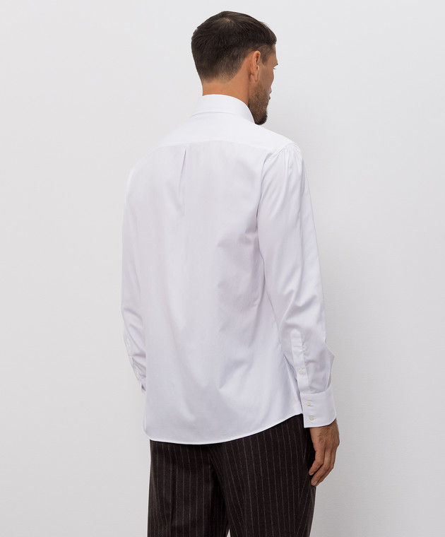 Brunello Cucinelli Белая рубашка MR6200038 изображение 4