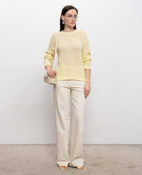 Kiton Джинсы цвета айвори DJ60103K0924H