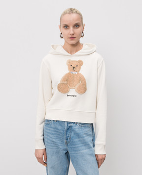 Palm Angels Худі Bear кольору айворі PWBB069S26FLE008