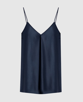 JOSEPH Синий топ Clea из шелка JF009634