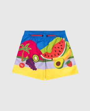 Diesel Дитячі шорти для плавання в принт J02703KXBTD