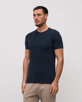 Tom Ford Голубая с нашивкой логотипа T4M081040