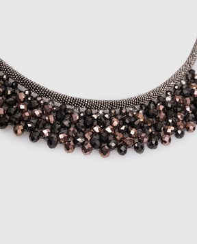 Peserico Колье с цепочкой мониль и бусинами Punto Luce S35487C0CC706