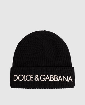 Dolce&Gabbana Черная шапка из шерсти и кашемира GX65KZJGMM5