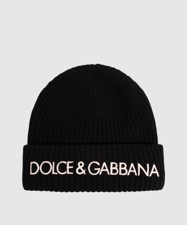 Dolce&Gabbana Черная шапка из шерсти и кашемира GX65KZJGMM5