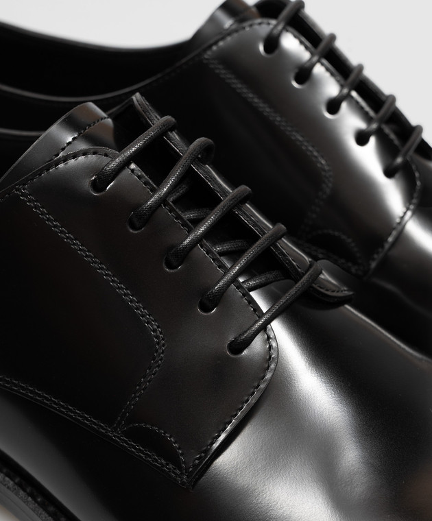 Dolce&Gabbana Чорні шкіряні глянцеві дербі A10879A1203 зображення 5