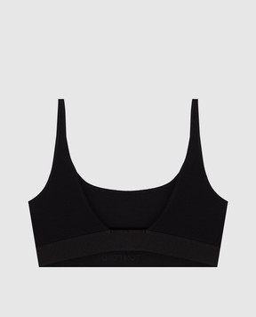 Tom Ford Черный топ с узором логотипа BRJ016JEX166