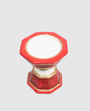 Fitz&Floyd Керамічний свічник червоного кольору 24015