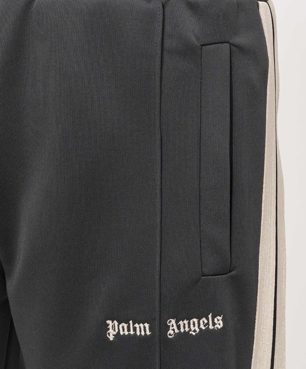 Palm Angels Сірі спортивні штани з вишивкою логотипа PMCJ020S26FAB001 зображення 4