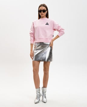 Palm Angels s Рожевий світшот з принтом емблеми PWBA016G20FLE002