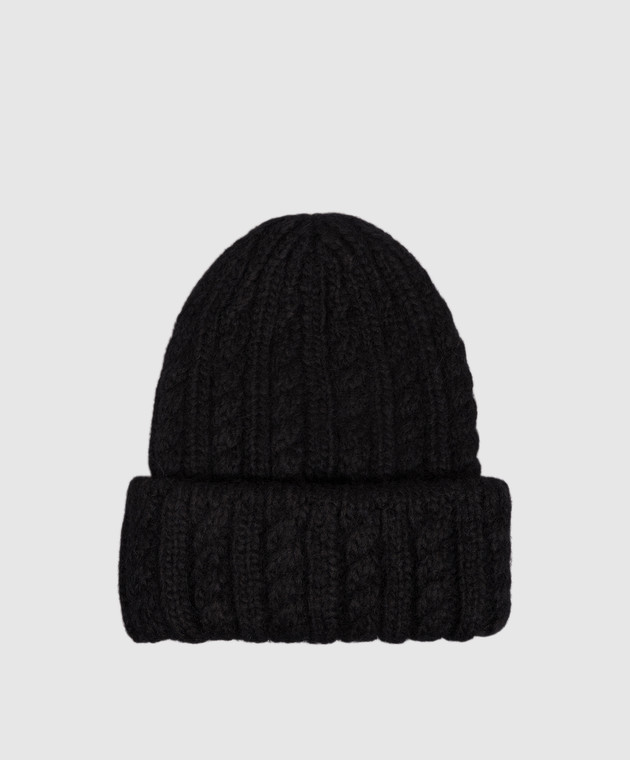 Moncler Черная шапка с шерстью альпаки L20933B00031N0403 изображение 3