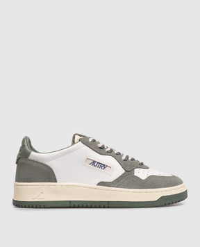 AUTRY Білі шкіряні кросівки Medalist з логотипом A1UNAULWBW02