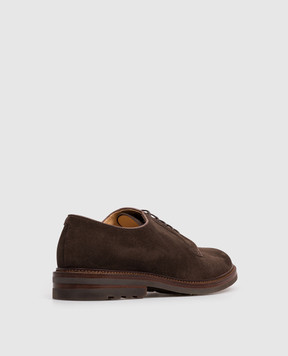 Brunello Cucinelli Коричневые замшевые дерби MZUPEAX810