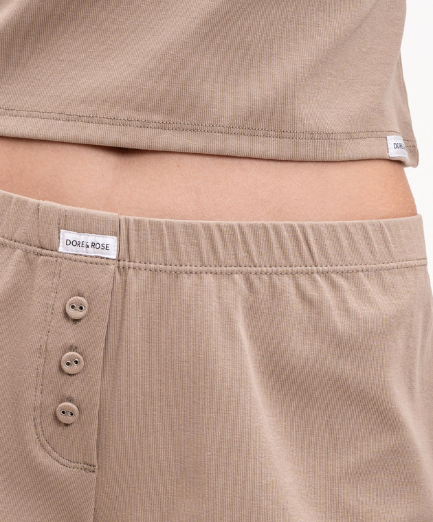 Dore & Rose Піжама Henley кольору хакі HENLEYSLEEPSET зображення 4