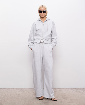 Alexander Wang Серая меланжевая вспомогательная куртка с кристаллами 1CC2262779