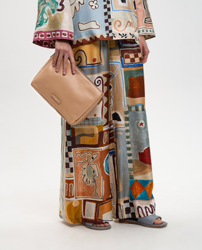 Gianni Chiarini Бежевая кожаная сумка Nora BS10225GRN