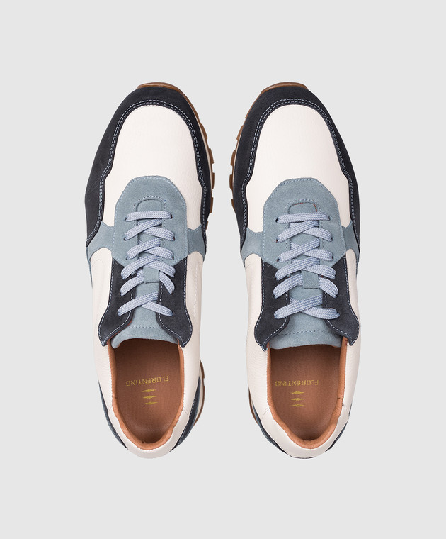 Florentino Білі шкіряні кросівки 126274610103 зображення 4