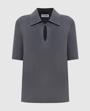 Jil Sander Сіре поло з вовни J01GL0104J14831